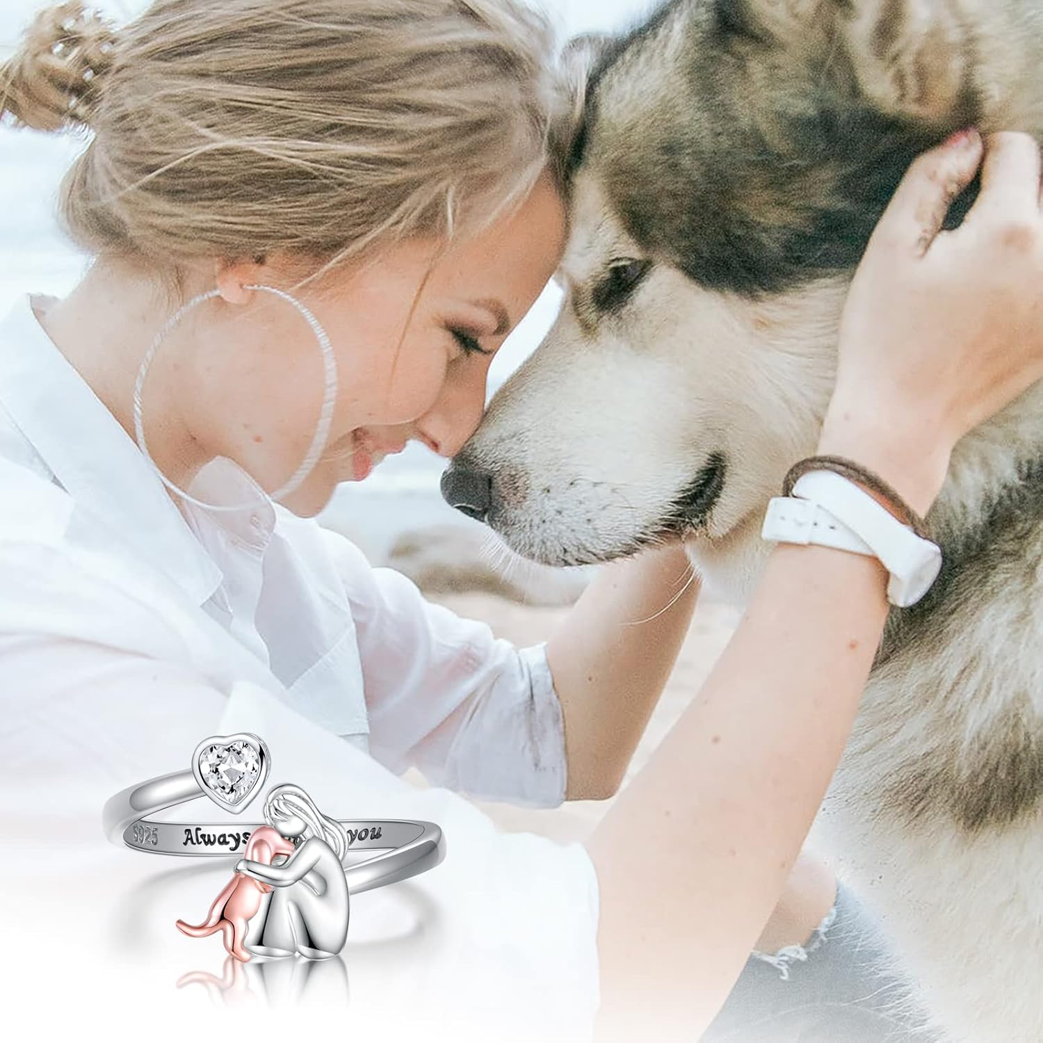 AlwaysPaw - Ring Mit Hundesymbol